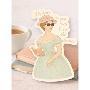 Teacher Sticker| English Classic 2.19"x3.2"