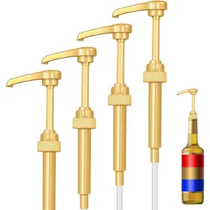 4 Pack  Coffee Syrup Pump Dispenser, Syrup Pump is Compatible with , , Jordans Skinny Syrups, Fits 25.4 Oz/750 ML Bottles, for Coffee Syrups, Teas, Snow Cones, Smoothies