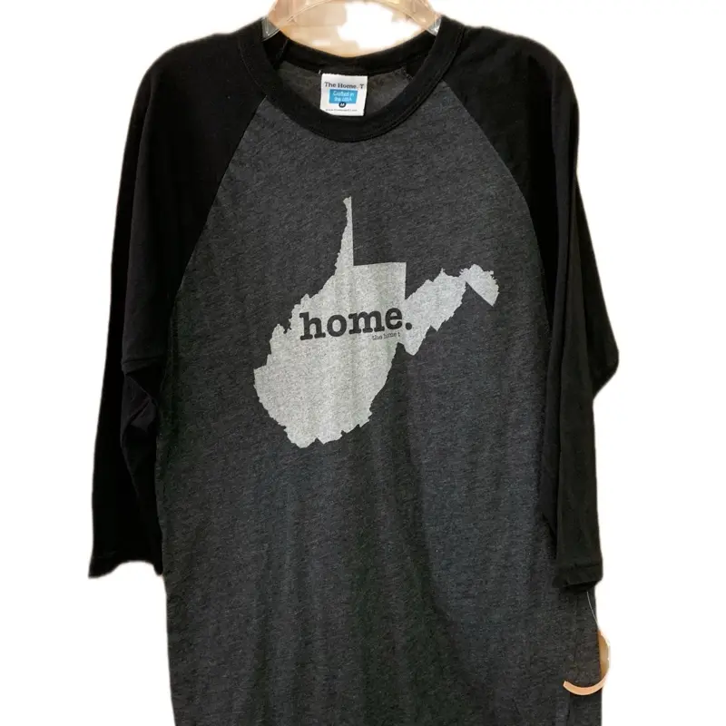 West Virginia Home Baseball Tee 3 Quarter Sleeve