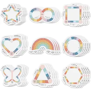 36 count  Sensory Stickers Mental  Stickers Fidget Textured Strips Toys Adhesive Tactile Calm  Items for Adults Desk School Counselor Classroom(Breath Style)