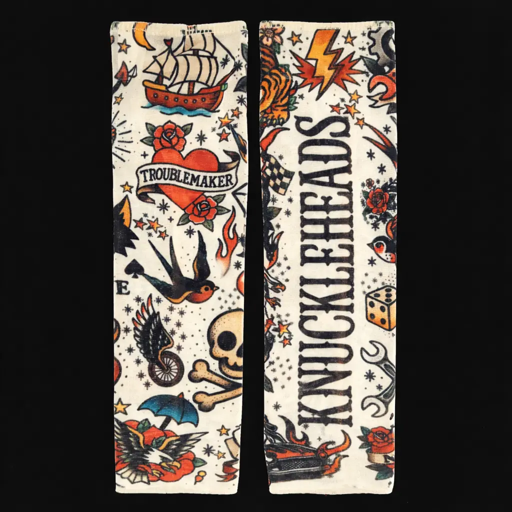 Knuckleheads Tattoo Print Arm Sleeves – Troublemaker Edition