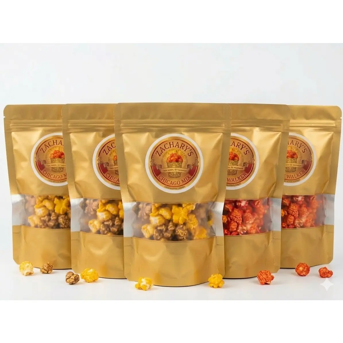 Zachary's Gourmet Popcorn Snack Bags - 9 Bold Mixed Flavors, Handcrafted Chicago Cheese Popcorn, Ideal for Lunchboxes, Healthy Snack Ideas, Low Sodium