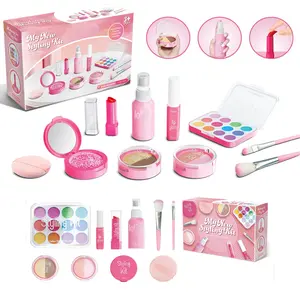 Makeup Toy Set, Kids Vanity, 1 Box Simulation Makeup Toy with Box, Pretend Play Makeup Toy for Girls, Birthday Gift for Kids