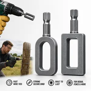 Multifunctional Wire Twister & Knotter Tool — Sizes #9 & #11 — Wire Winding & Twisting Sleeve for Large-Diameter Wire Applications