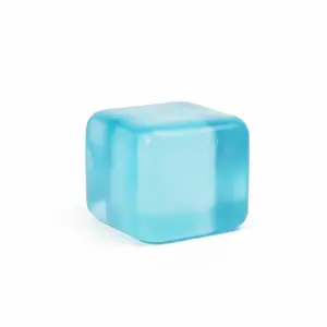 Square Gel Ice Cube Squeeze Toy, Slow Bounce Maltose Ice Ball Stress Relief, Portable Pffoce Venting Decompression Toy, Unisex, Anxiety Relief Products