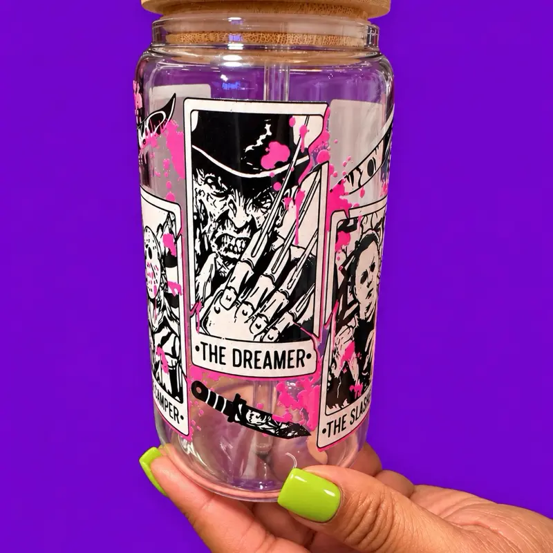 Custom Stylish Glass Tumblers with  Designs - Cup for Adults, Ideal for Celebration, Birthdays Gifts
