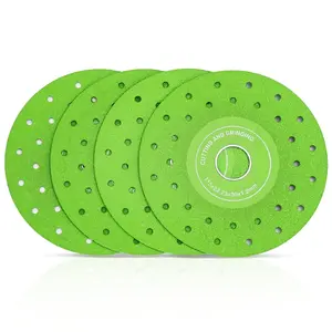 4PCS 4-1/2 Inch Diamond Saw Blades - Ceramic, Glass, Rock & Tile Cutting Disc for Angle Grinder, Industrial Strength Diamond Blade Set