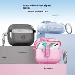 Protective Case Compatible with Apple AirPods 4/pro/pro2/pro3, Headphones, Audio, Pure Color Design, Portable Stand Feature, Ideal for Daily Use