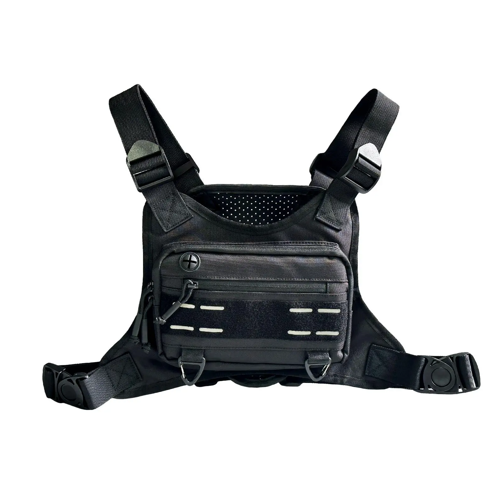 Men's Sports Chest Bag, Waterproof Lightweight Active Running Bag, Outdoor Sports Bag with Phone Holder for Cycling & Exercise, Jogging Equipment