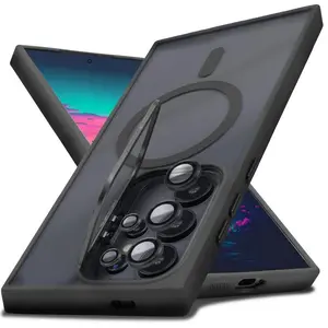 For Samsung Galaxy S25 Ultra/S24/S23 Series Shockproof Clear Case-Camera Ring Stand, MagSafe Compatible | Viral Must-Have