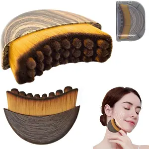Lymphatic Contour Face Brush for Jawline & Chin Sculpting – Dry Brushing Massager for Lymphatic Drainage & Facial Fatigue Relief,  Ergonomically Designed to Fit The Skin Precisely  (1PCS) Beauty Roller Daily，Christmas gifts, Halloween gifts