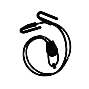 airoomy black: Under-Seat Backpack Securing Strap for Airplane Legroom