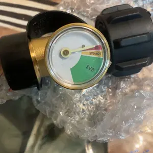 Propane Tank Gauge Level Indicator Leak Detector for 5lb-40lb Propane Tanks , Universal for BBQ Gas Grill, Cylinder, RV Camper, and More Appliances, Type 1 Connection Tool Pressure