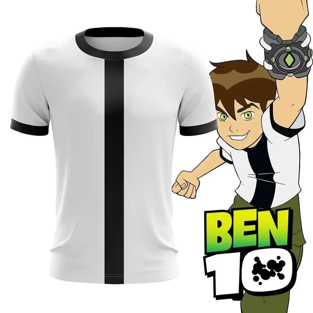 2026 Anime Omnitrix Ben10 Cosplay T-shirts 3D Ben Tennyson Print Kid Cartoon Tee Men Women Harajuku Short Sleeve Y2k Cosplay Top