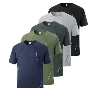 Ammonia Cotton Trendy Patchwork Short Sleeve Tee (Multi-Color) Five-Pack