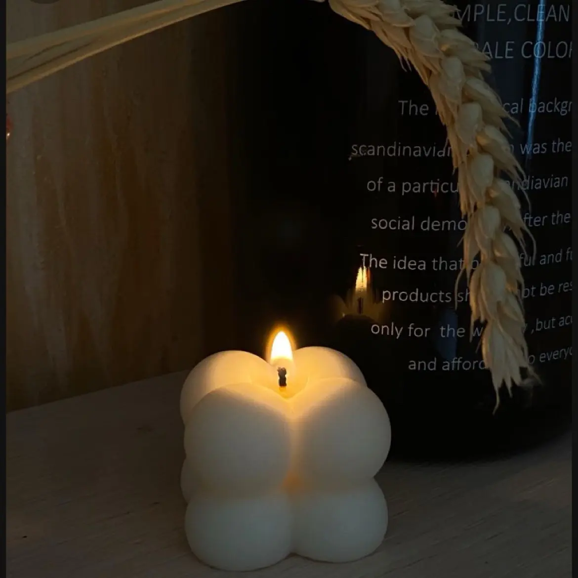 Decorative Mini Bubbles Candle - Home Ornaments
