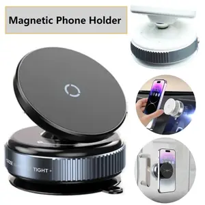 Magsafe Magnetic Car Phone Holder, Smart Car Mount, 360° Rotating Magnetic Design, Vacuum Suction Cup Car Accessory, Car Phone Stand