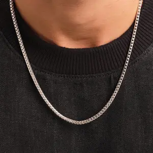 Franco Chain - White Gold (3mm)