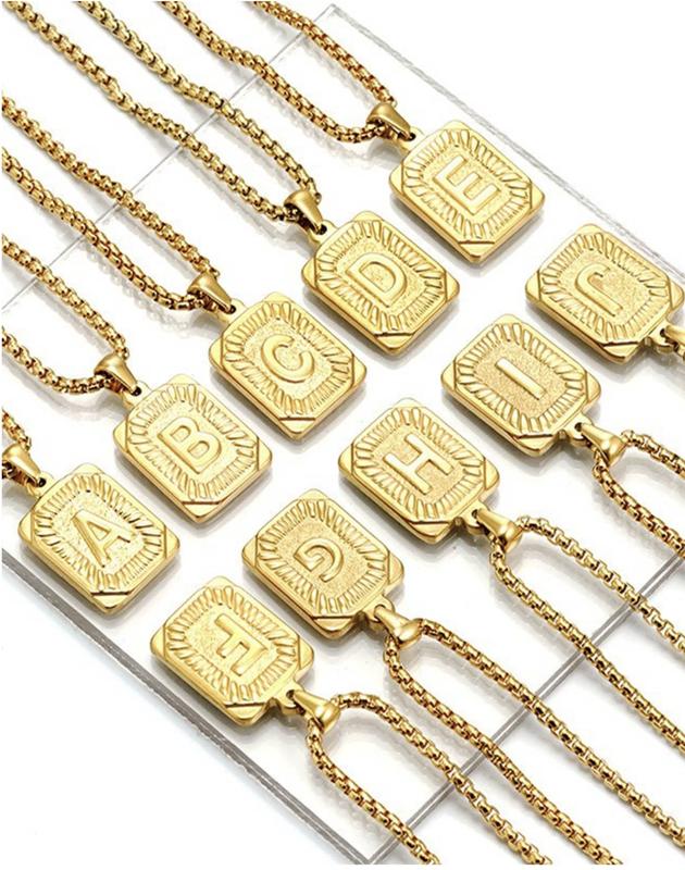 Trendsmax Initial A-Z Letter Pendant Necklace