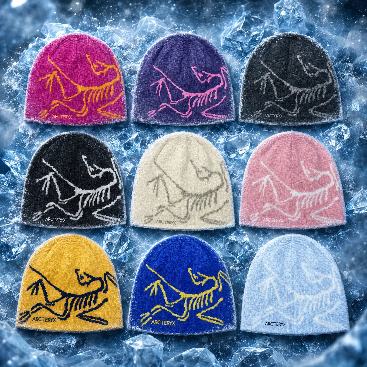 Arc'teryx Bird Head Toque Beanie Warm Knit Winter Hat Unisex Outdoor Hiking Ski Cap