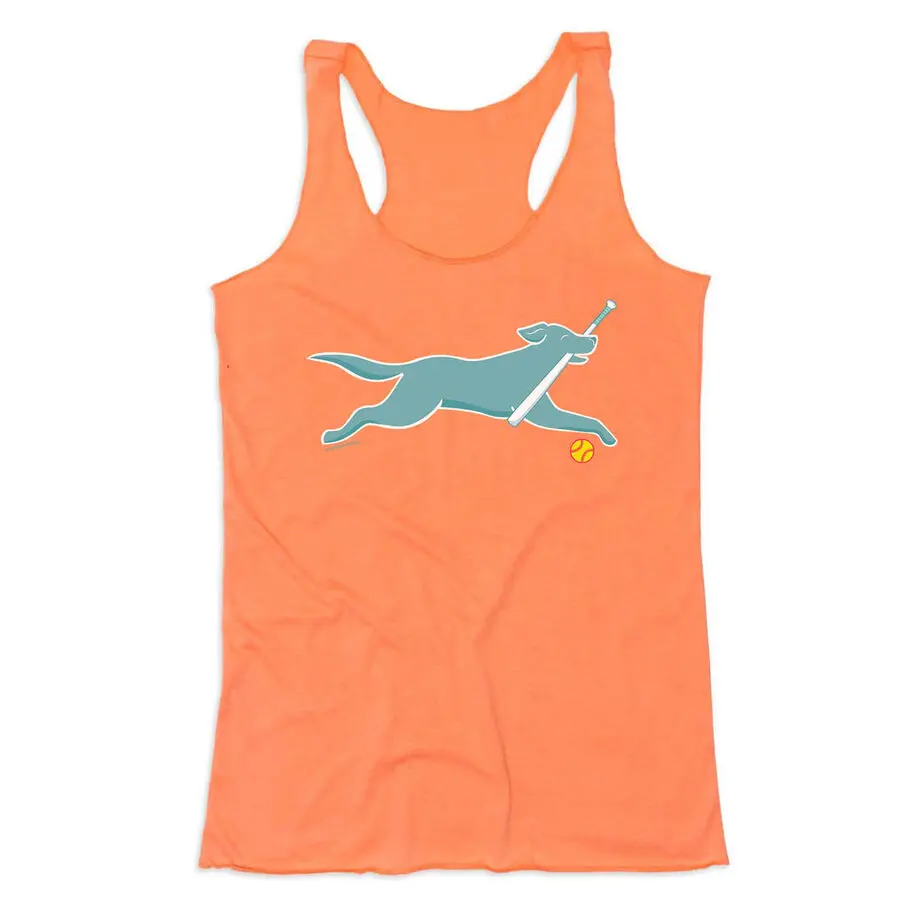 Softball Women's Everyday Tank Top - Mitts The Softball Dog