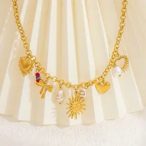 The Liora – 18K Gold Plated Stainless Steel Heart Necklace