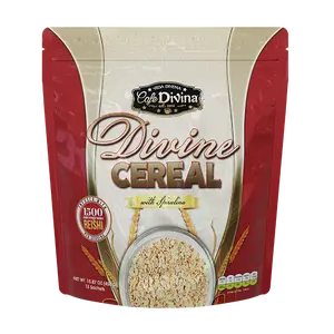 Cafe Divina Divine Cereal with Spirulina 1500 Servings Reshi 15 Sachets 16.87 oz 490g US Made