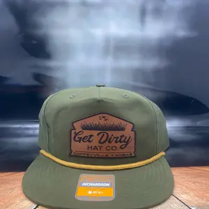 The Bird Hat (Army Green/Gold Rope)