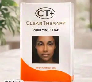 Title: CT+ Clear Therapy Carrot Cleansing Soap 175g – Gentle Daily Facial & Body Cleanser