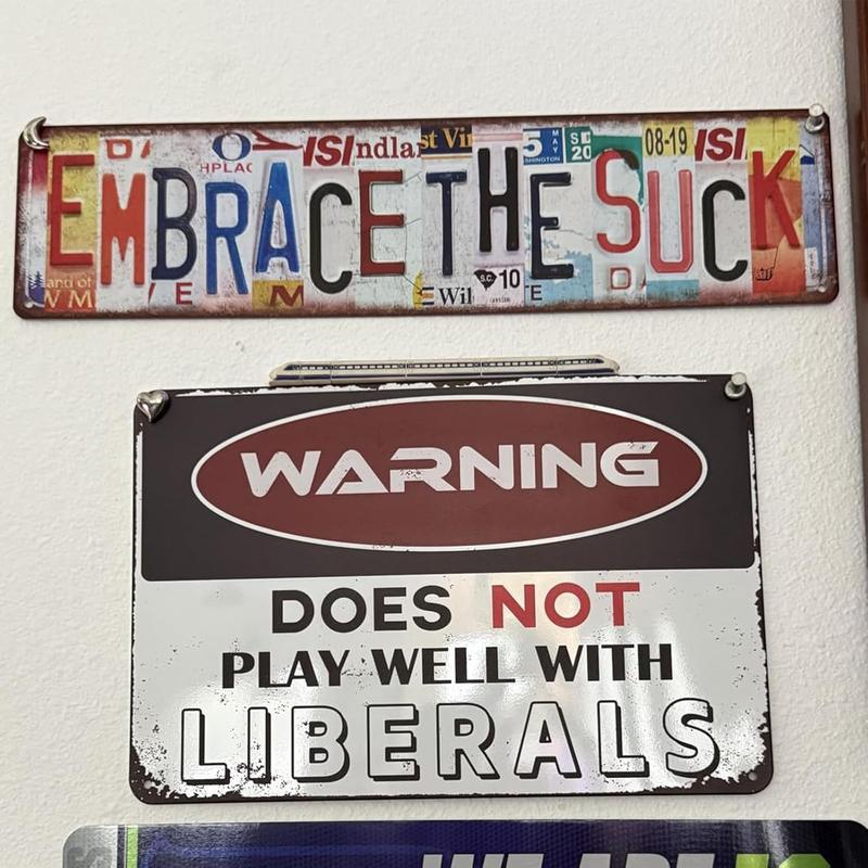 Vintage In God We Trust Wall Decor Street Signs Metal Tin Signs 16 x 4 Inches