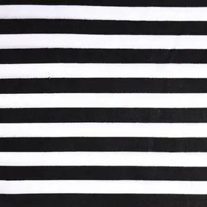 Half Inch Stripe Print Poly Cotton Fabric