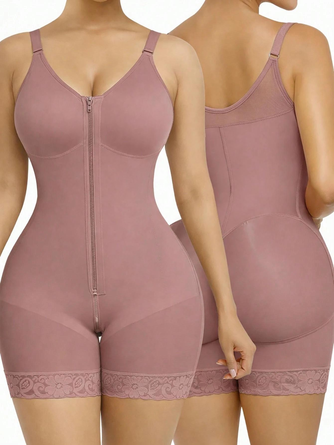 SHAPEGUY Women's Corset High Compression Full Body Shaper Girdle Adjustable Clasps Buttock Lifter Slimming Push Up