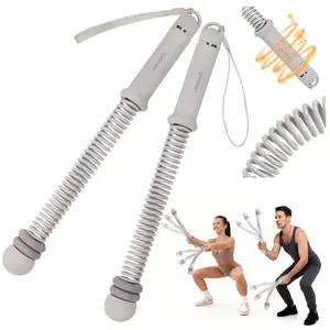 FLEXFORCE Weighted Cordless Battle Ropes – Quiet Ropeless Exercise Rope for Men & Women, Portable Home Gym Fitness Equipment for HIIT, CrossFit & Full-Body Workouts Lifting strength heavy resistance