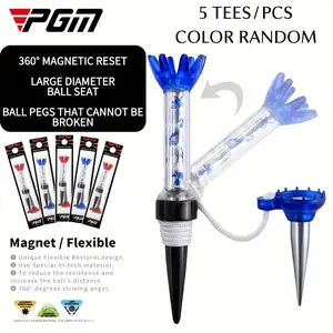 Pgm Advanced 5-Piece Golf Ball Marker Set, Professional Magnetic Durable Design, Reduces Friction, Improves Accuracy, Lightweight & Precise, Golf Accessories