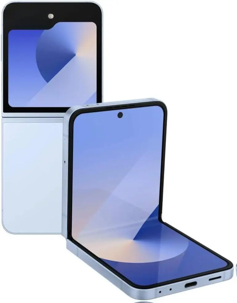 REFURBISHED Samsung Galaxy Z Flip 6 Foldable Cellphone - Unlocked Premium Android Mobile Smartphone, Blue, 256GB