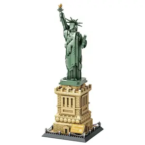Liberty Statue Mini Creative Building Blocks Model Kit, Adult & Kids Toy, Perfect Gift for Day, Fun Assembly Puzzle Set