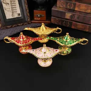 Magical Genie Aladdin Lamp | Infuse Your Home Decor with Enchantment | The Perfect Choice for Tabletop & Shelf Display | A Collectible Gift for Fans of Fantasy & Arabian Nights