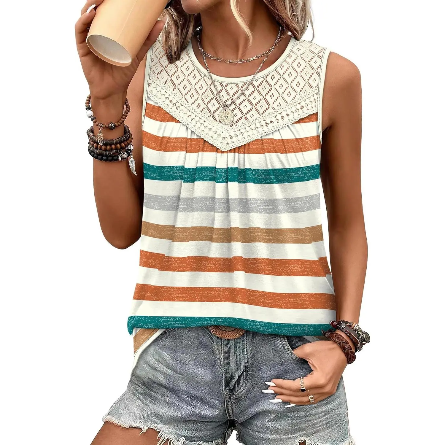 Patterned-multicolor Stripe