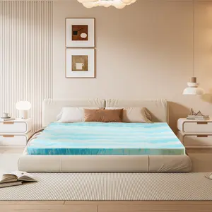 2/3/4inch Memory Foam Mattress Topper with Cooling Gel, Pressure Relief & Breathable Comfort Bed Topper California King