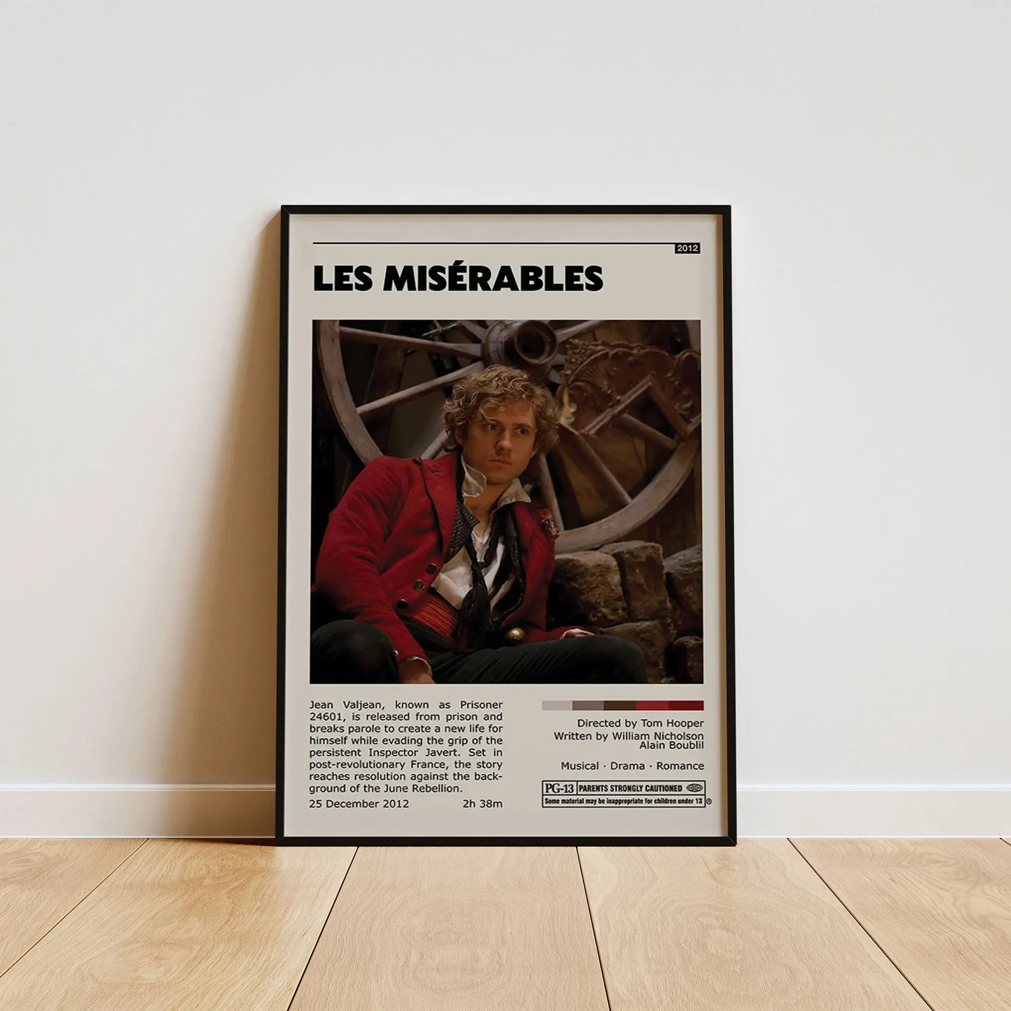 Les Miserables Poster, Contemporary Wall Decor, Modern Home Aesthetic, Interior Decoration Print