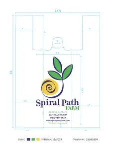 Compostable Shopping Bags (19.5" Width + 6.5"x2 Gussets) x 26" Length. 1.4 mil, 500 Count