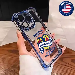 Club América Liga MX Aesthetic Design Pattern Casing For iphone 16 15 14 13 12 Plus Pro Max Flaunt Mobile Phone Case Soft Silicon TPU anti-drop Drop Protection Shockproof Protector Vintage unique Fashion Trend Anti-scratch Smartphone Cover