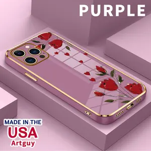 Case for iPhone 16 Pro Max 15 Plus 14 13 12 11 XS XR Beautiful Roses Pocket-Friendly Shockproof Silicone Protective Softcase