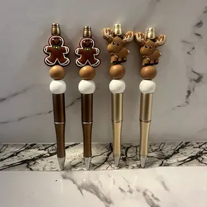 Christmas beaded twist Pens - Perfect Writing Tools for the Festive Season
