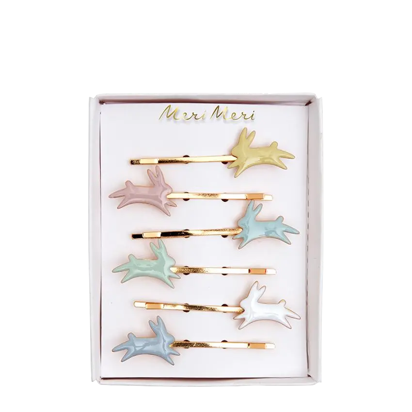 PASTEL BUNNY HAIR PINS