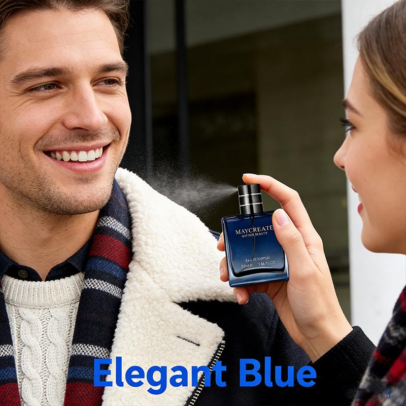 MAYCREATE Men's Azure Sea Salt Eau De Toilette 55ml Freshness Knight Woodsy Deep Scent Marineinous successors Long Lasting Aroma