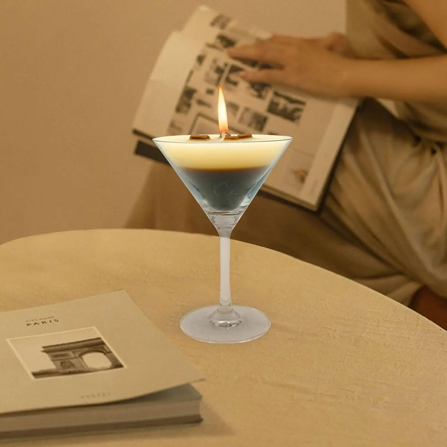 The Original Espresso Martini Candle,Espresso Martini Candle,Strong Coffee Scented Candle,Made from Natural Soy Wax,Anniversary Birthday Valentine's Day Christmas Housewarming Gifts for Family Friends or Bar Decor,7oz/200ml