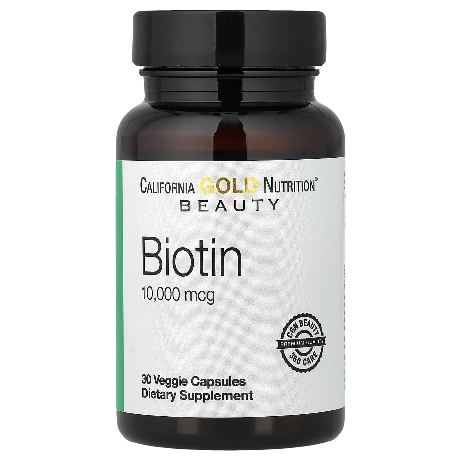 California Gold Nutrition Biotin, 10,000 mcg, 30 Veggie Capsules