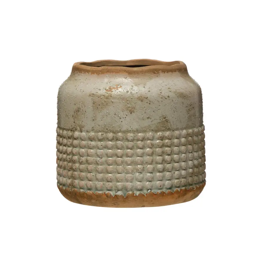 Terra Cotta Hobnail Planter/Vase