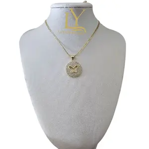 LaYaiBoutique Chain with pendant 14k gold plated HIGH QUALITY